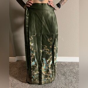 Asian style maxi skirt
